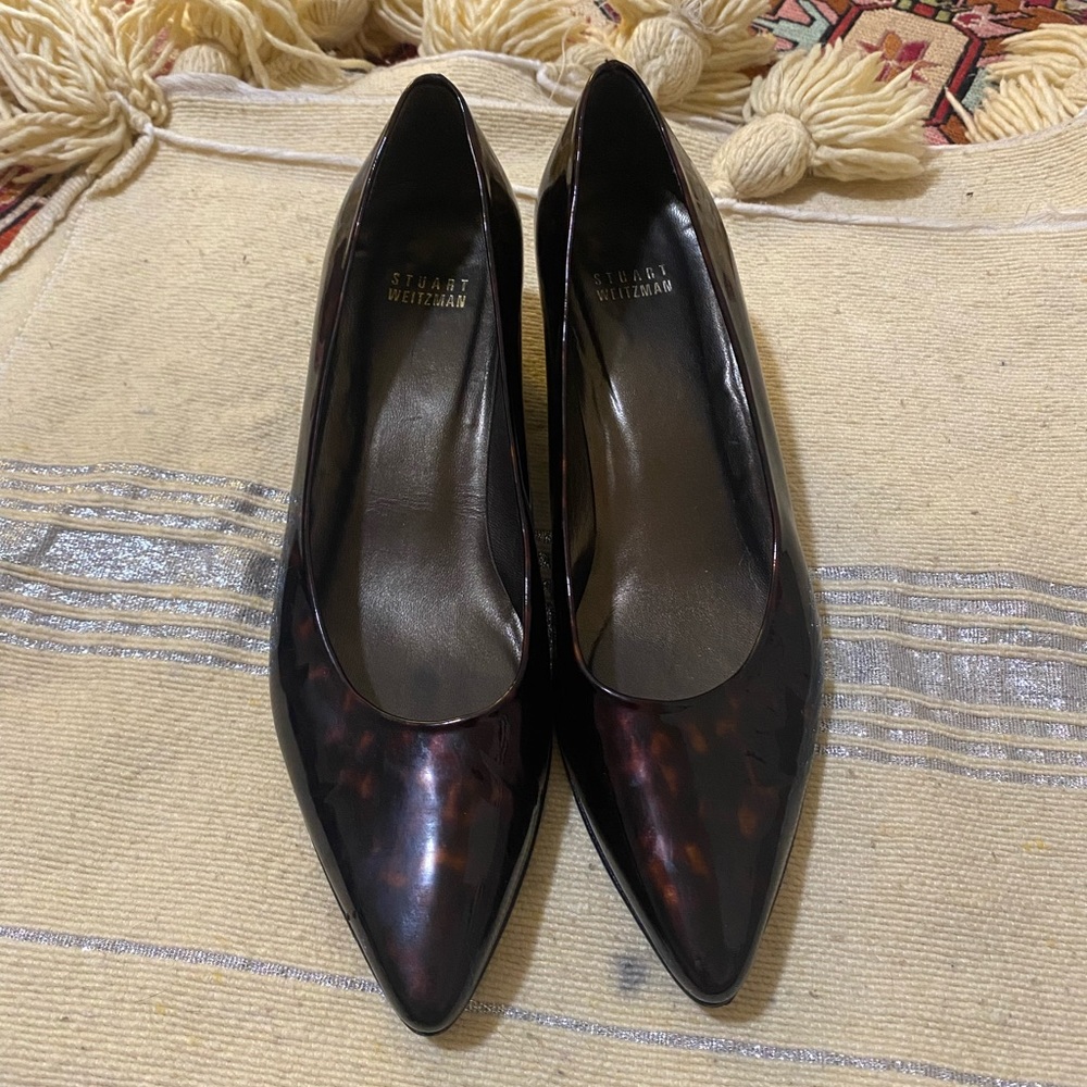 Stuart Weitzman Tortoise Shell Wedges - image 1